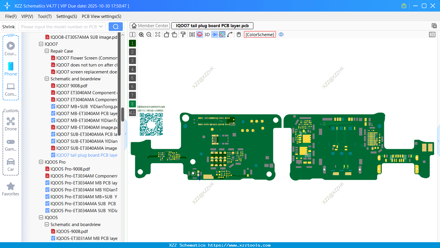 VIVO IQOO7 Tail Plug Board PCB Layer